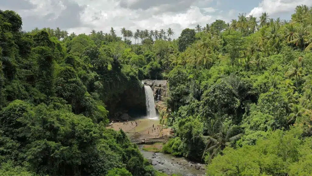 An image of Tegenungan waterfall in Bali